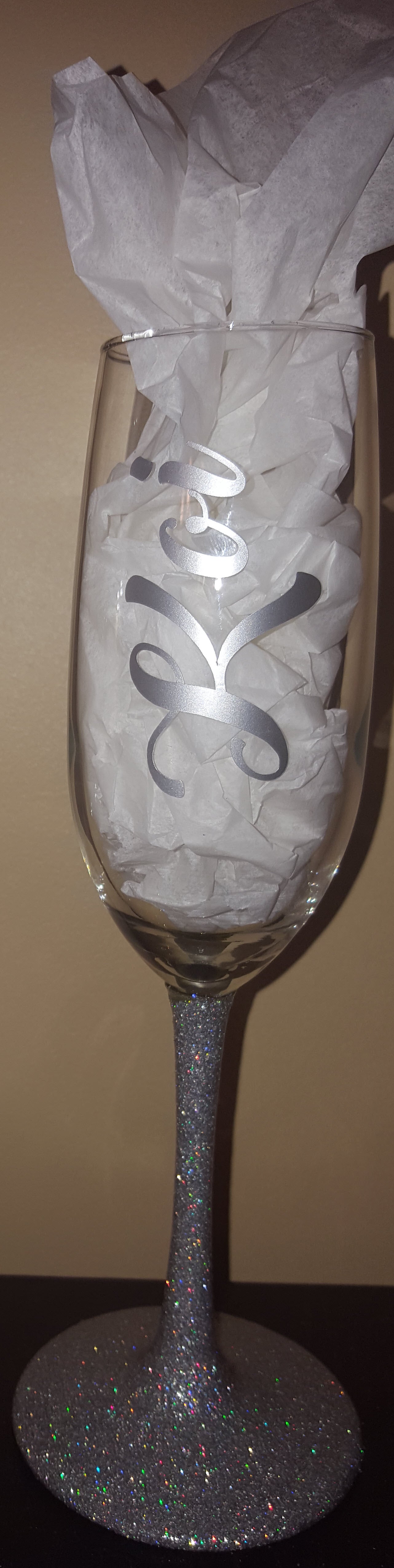 Personalized Champagne Flute Set (8 oz) - 2 for $20 BLACK FRIDAY PLUS SALE
