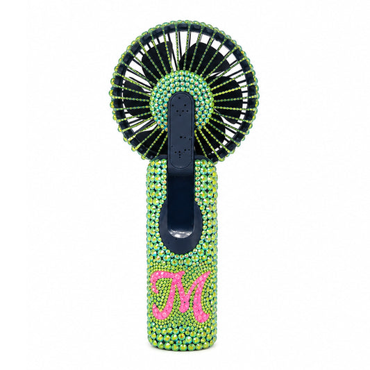 Boss Babe Wide Bling Fan w/ Initial