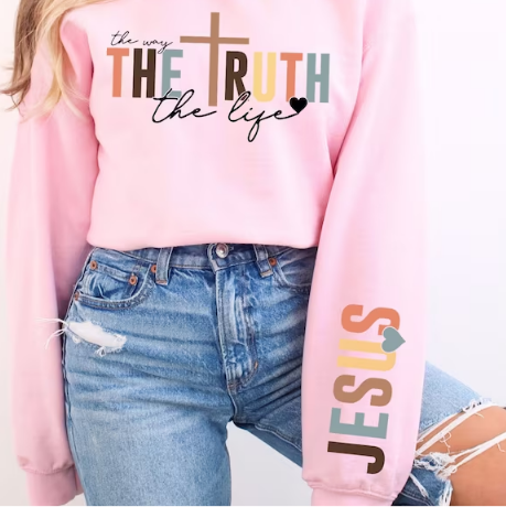 The Way, The Truth, The Life “Jesus” Hoodie