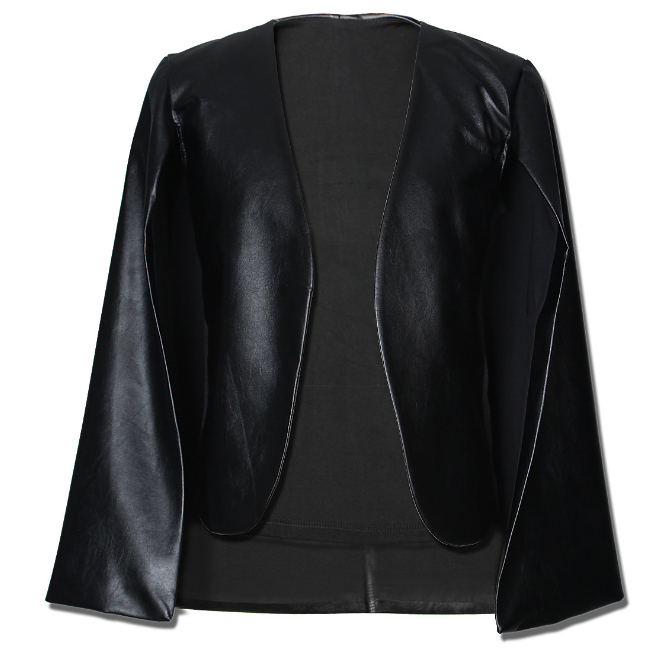 Vegan leather black cape - BLACK FRIDAY SALE  (only 2 left)